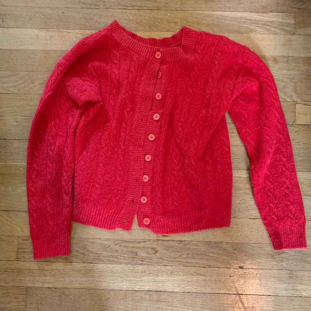Vintage cable knit cardigan